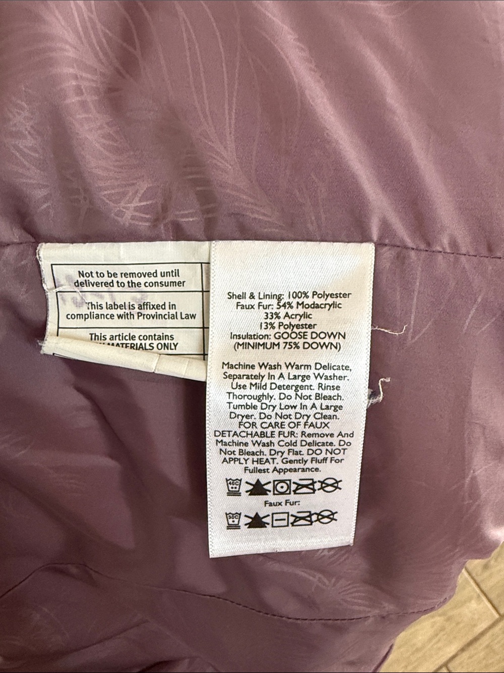 Eddie Bauer Quilted Puffer Vest in Mauve - Picture 4 of 6
